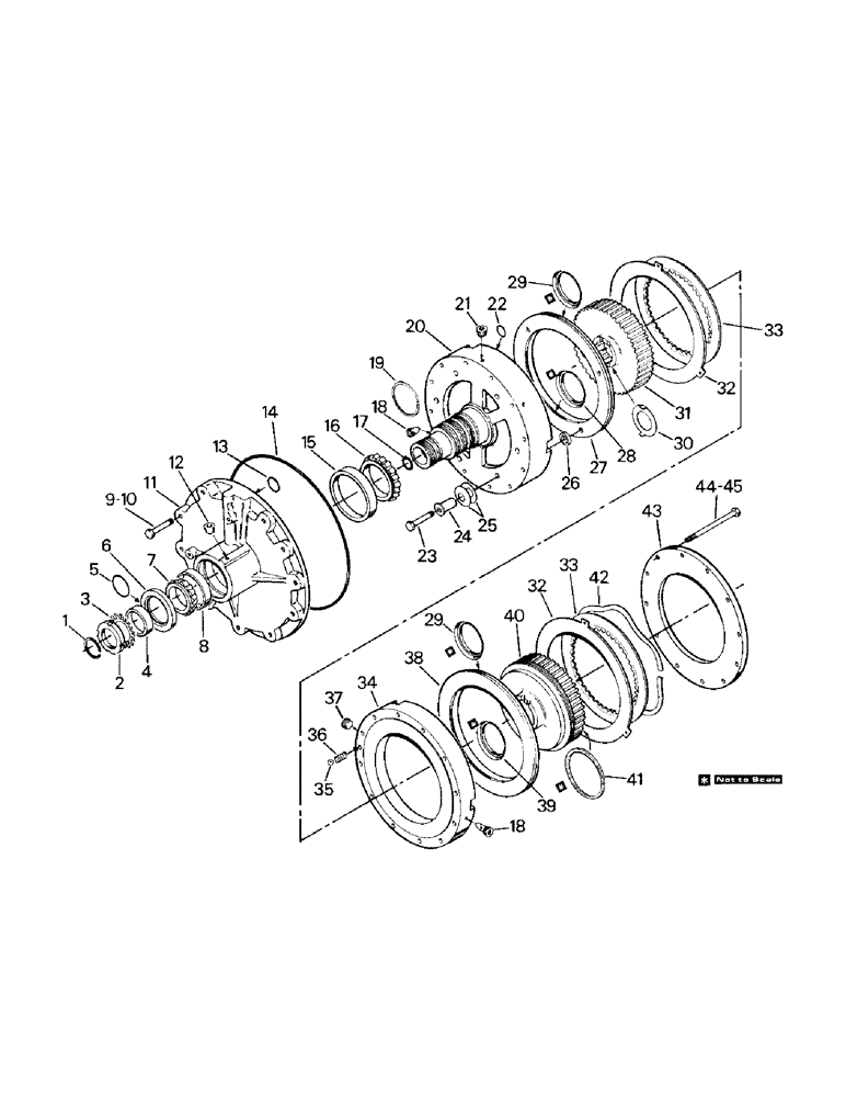 Схема запчастей Case IH KR-1280 - (04-20) - POWER SHIFT CLUTCH ASSEMBLY (04) - Drive Train