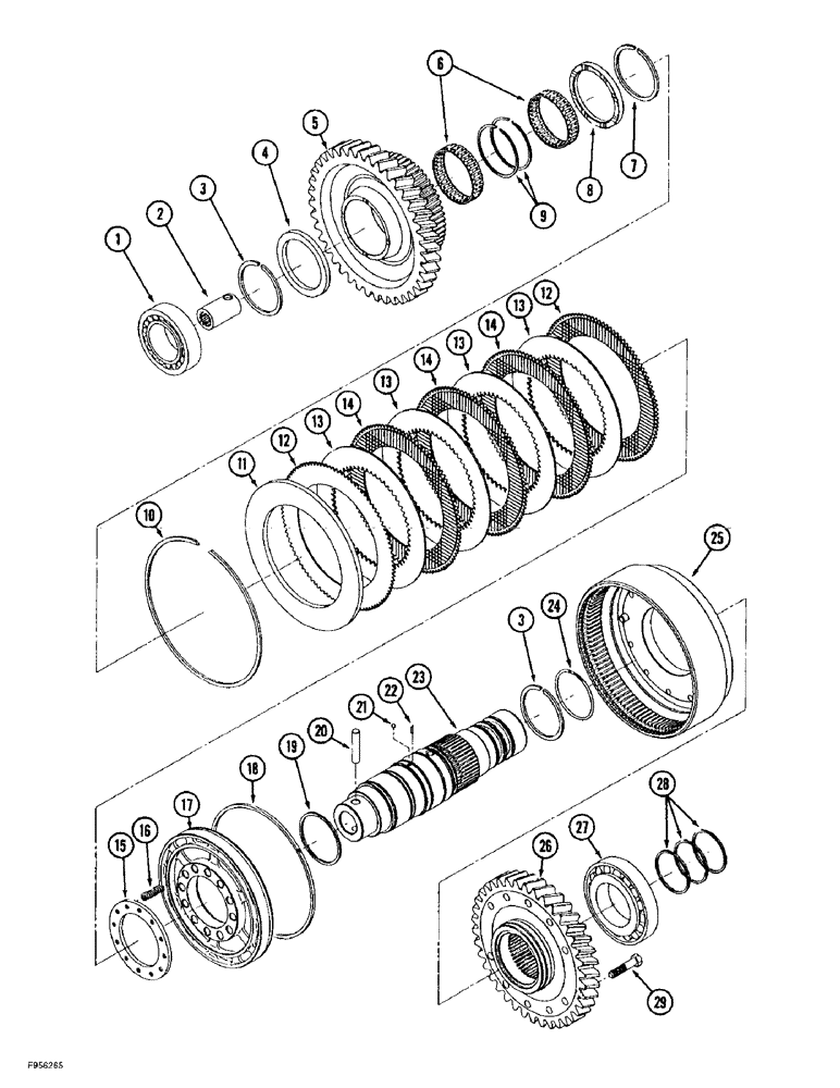 Схема запчастей Case IH 9350 - (6-090) - 24 SPEED SYNCHROSHIFT TRANSMISSION ASSEMBLY, PUMP DRIVE SHAFT (06) - POWER TRAIN