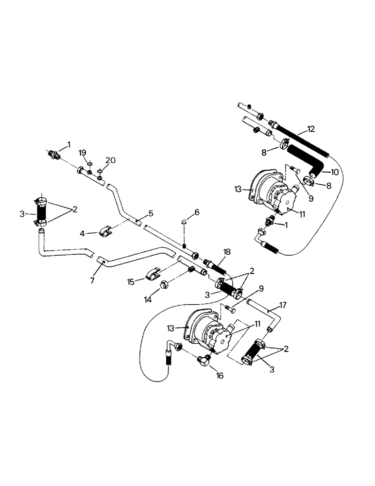 Схема запчастей Case IH ST450 - (08-07) - HYDRAULIC PUMP AND MOUNTING, CUMMINS ENGINE (07) - HYDRAULICS