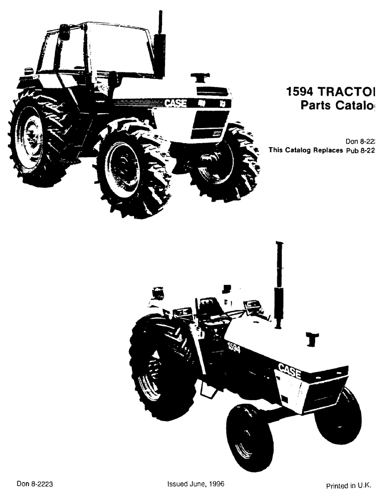 Схема запчастей Case IH 1594 - (1B) - 1594 TRACTOR (00) - PICTORIAL INDEX