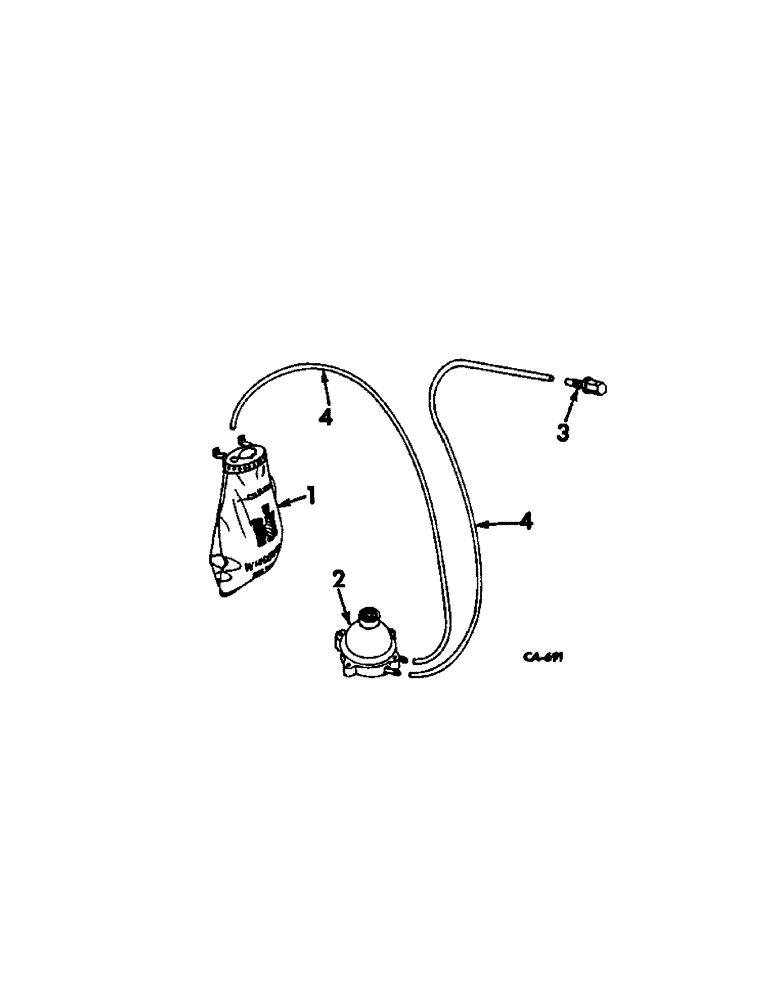 Схема запчастей Case IH 315 - (N-09[A]) - PARTS ACCESSORIES AND ATTACHMENTS, WINDSHIELD WASHER Accessories & Attachments