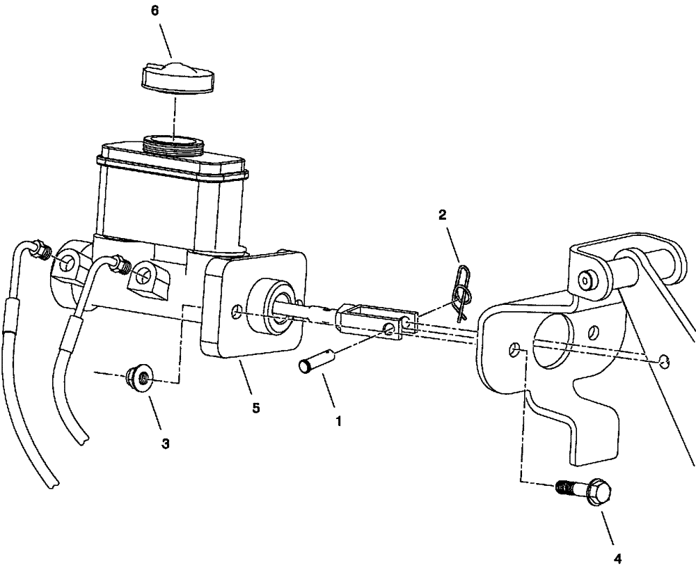 Схема запчастей Case IH SCOUT XL - (33.202.04) - MASTER CYLINDER WITH INTEGRAL RESERVOIR (33) - BRAKES & CONTROLS