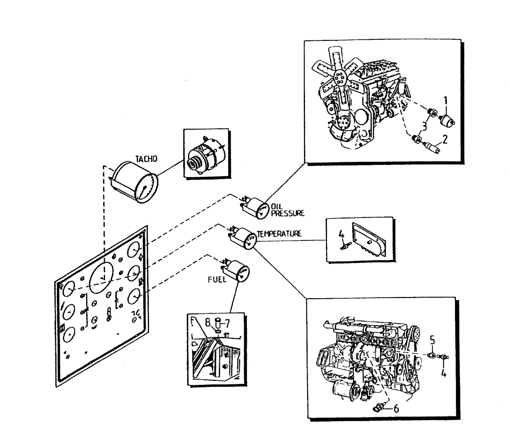 Схема запчастей Case IH 7700 - (C05-10) - SENDERS (L10) Engine & Engine Attachments