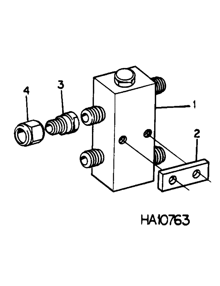 Схема запчастей Case IH 60 - (A-20) - ALTERNATING CHECK VALVE, 15 FOOT, TRACTORS WITHOUT CHECK VALVE 