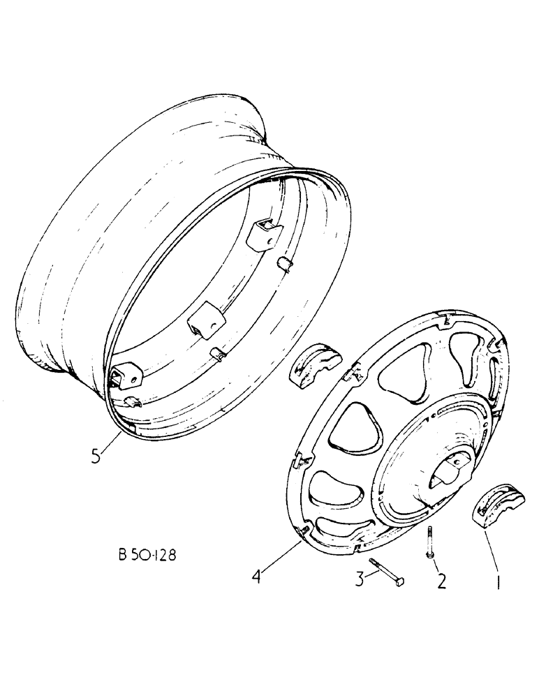 Схема запчастей Case IH 785 - (15-006) - REAR WHEEL RIM AND DISC, CAST Wheels & Traction