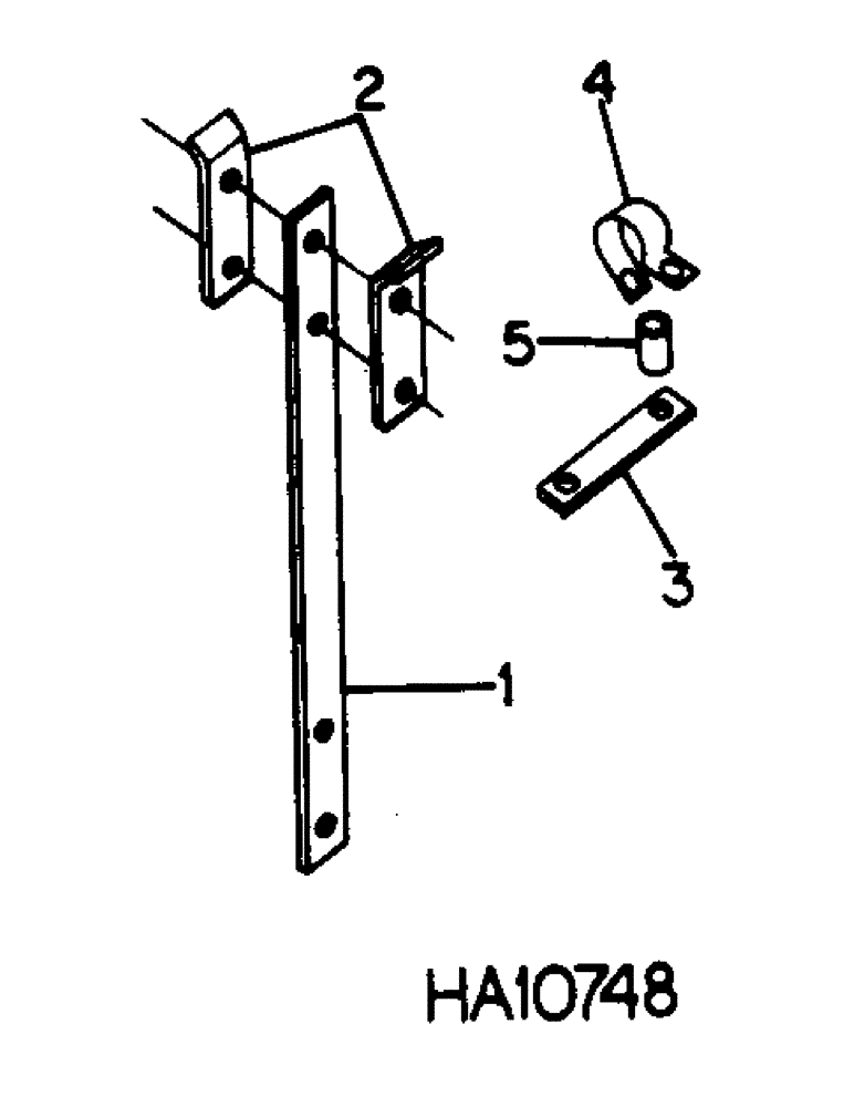 Схема запчастей Case IH 60 - (A-25) - HYDRAULIC HOSE SUPPORT, 15 FOOT 