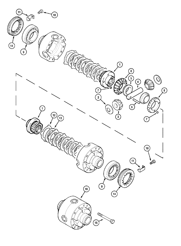 Схема запчастей Case IH MX135 - (05-20) - DIFFERENTIAL (05) - STEERING