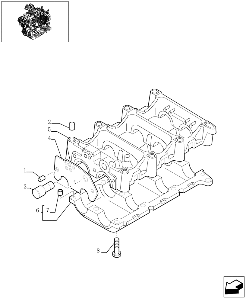 Схема запчастей Case IH JX1090U - (0.10.5[02]) - DYNAMIC BALANCER, GEARS & SHAFTS (01) - ENGINE