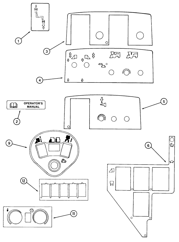 Схема запчастей Case IH 2155 - (9F-48) - DECALS, CAB (12) - CHASSIS