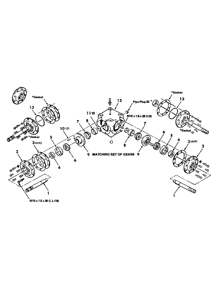 Схема запчастей Case IH 8450 - (020) - GEARBOX Driveline