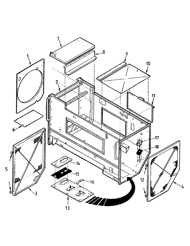 Схема запчастей Case IH 7700 - (C03-00) - ENGINE, COMPARTMENT Engine & Engine Attachments