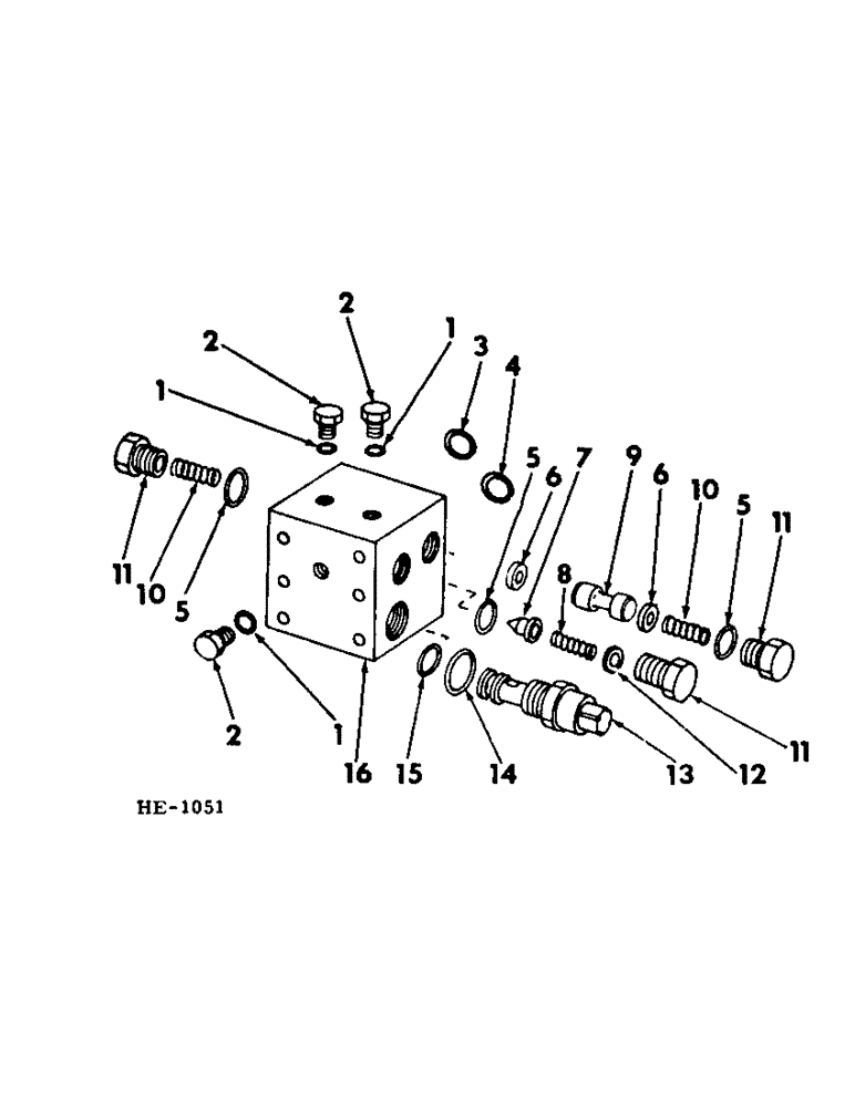 Схема запчастей Case IH 275 - (F-50) - HYDRAULIC SYSTEM, HYDROSTATIC MOTOR MANIFOLD VALVE (07) - HYDRAULIC SYSTEM