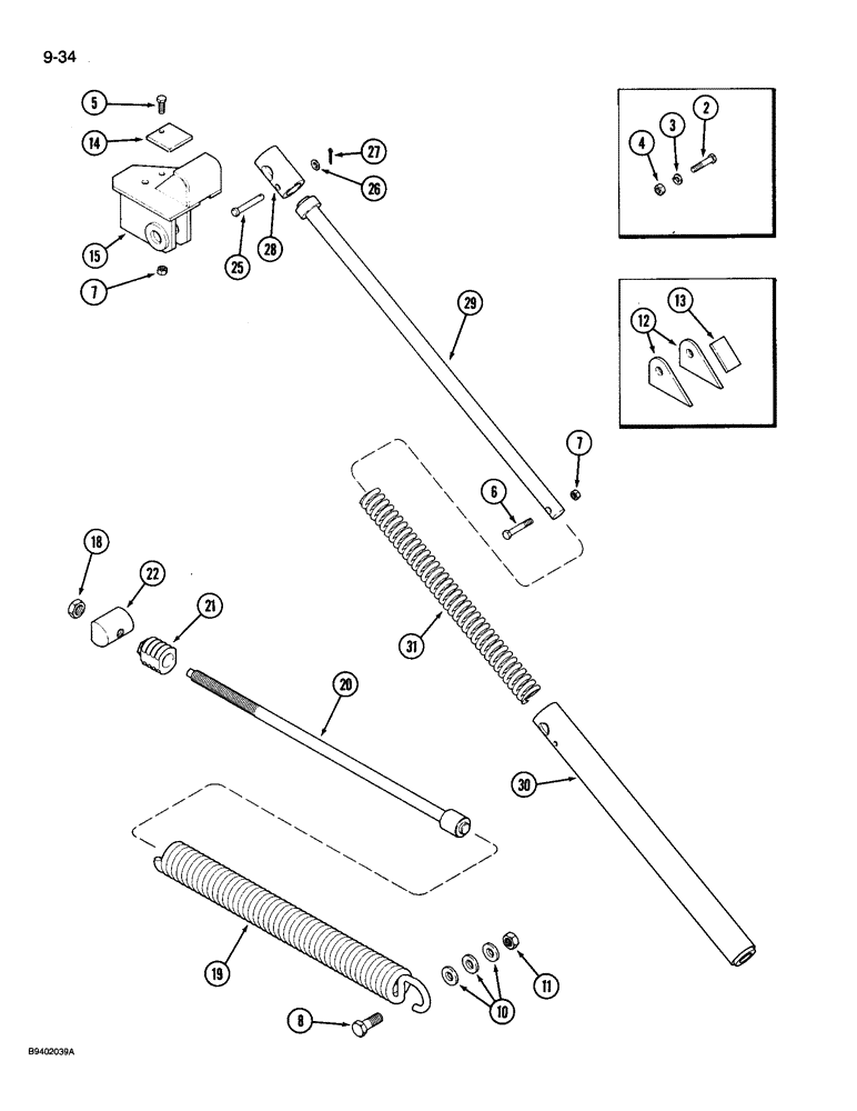 Схема запчастей Case IH 3206 - (9-34) - FLOTATION KIT (09) - CHASSIS/ATTACHMENTS