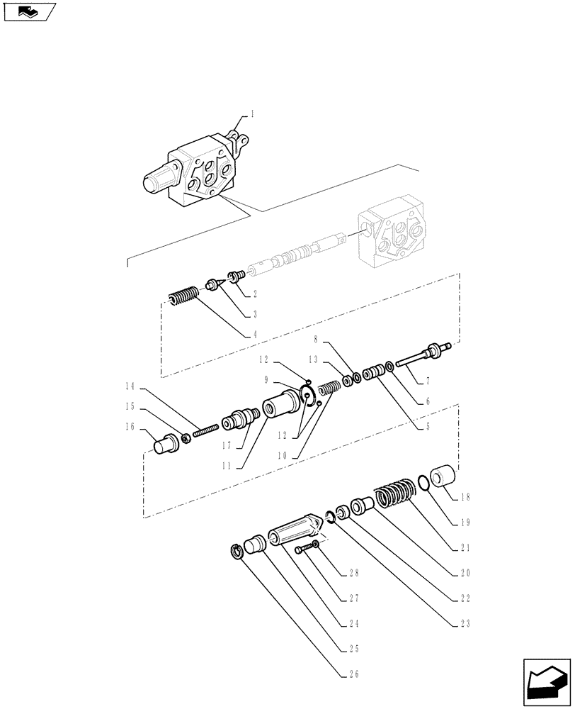 Схема запчастей Case IH FARMALL 65A - (88.100.01[02]) - REMOTE VALVE W/FLOAT AND DETENT - 5152878 (88) - ACCESSORIES