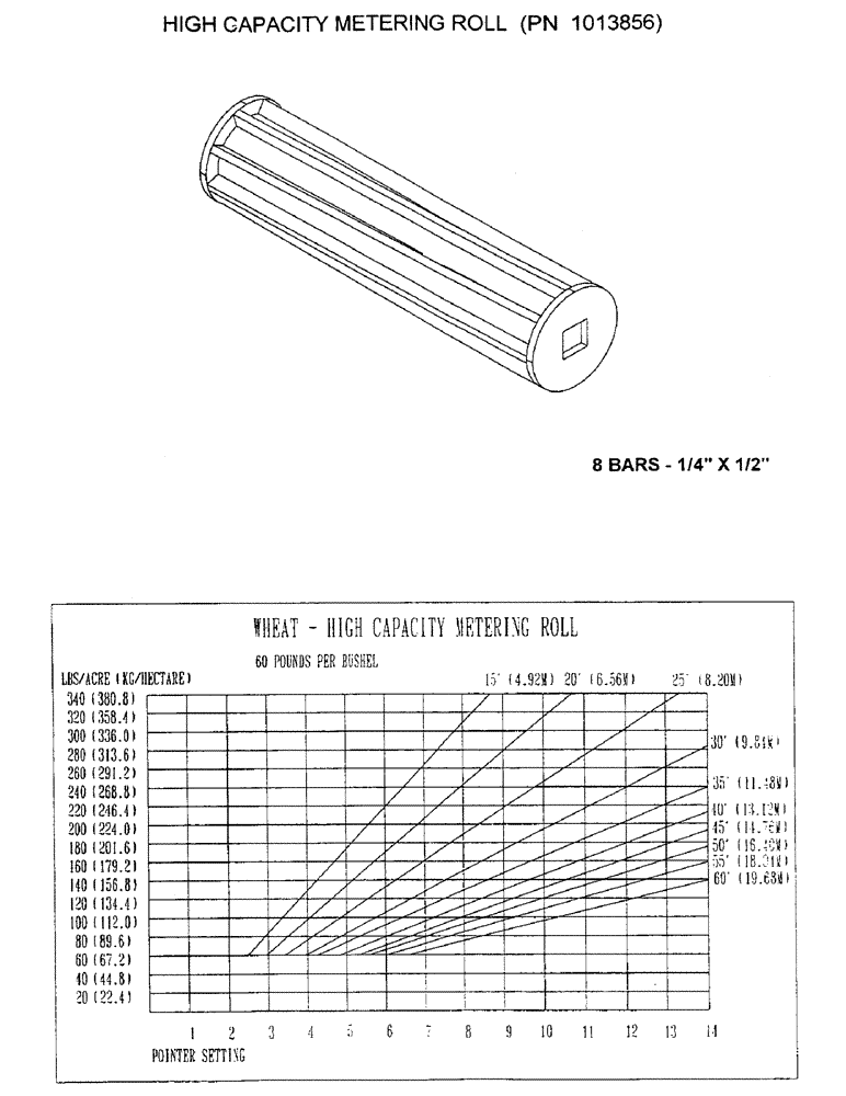 Схема запчастей Case IH 1100 - (D09) - HIGH CAPACITY METERING ROLL, PN 1013856 