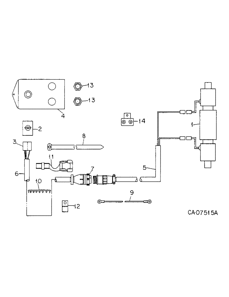 Схема запчастей Case IH 800 - (09-14) - MARKERS, MARKER SELECTOR VALVE AND CONNECTIONS, UNITS A THRU G, M, S, T, Z, AA AND AB (08) - HYDRAULICS