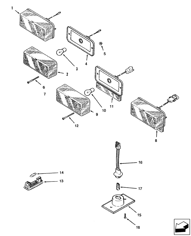 Схема запчастей Case IH 2577 - (55.408.04) - LAMP ASSY - WARNING LAMP (55) - ELECTRICAL SYSTEMS