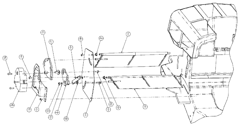 Схема запчастей Case IH SPX4410 - (01-009[03]) - FRONT CONSOLE, HVAC ASSEMBLY Cab Interior