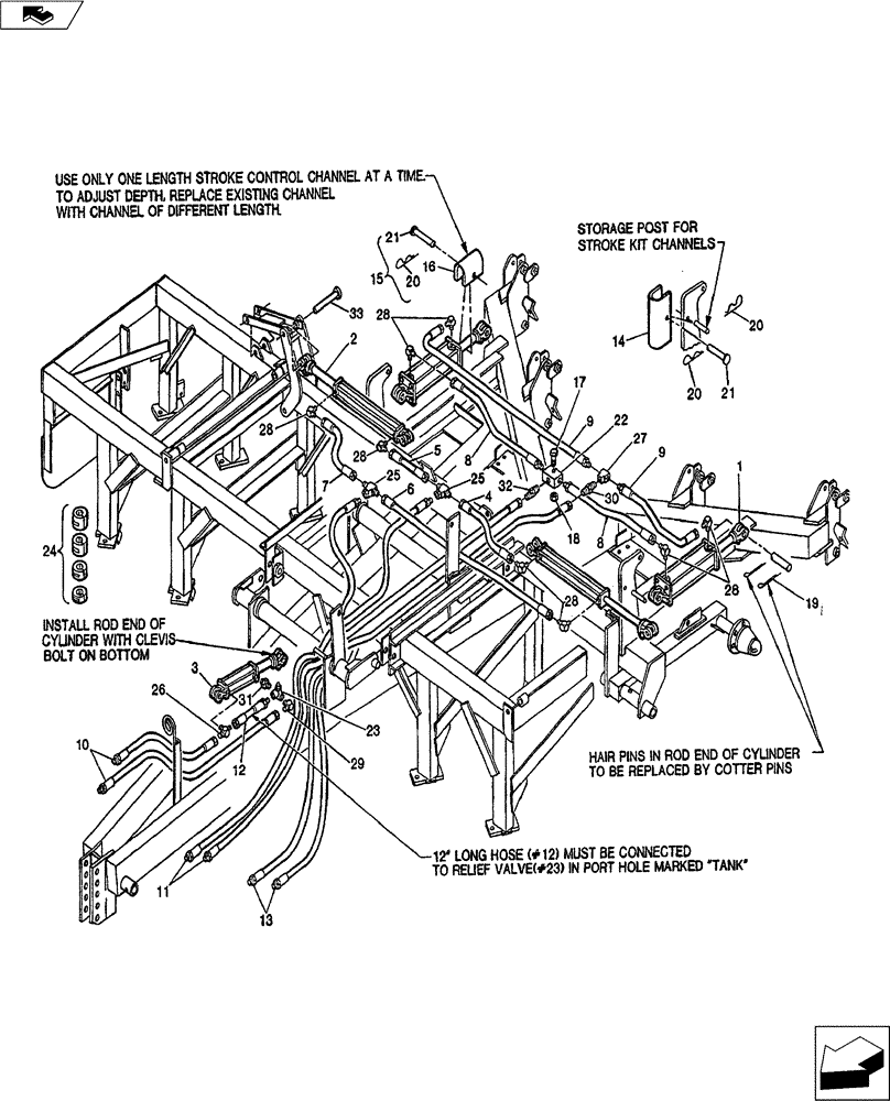 Схема запчастей Case IH TURBO-TIGER - (35.100.02) - HYDRAULIC ASSEMBLY (35) - HYDRAULIC SYSTEMS