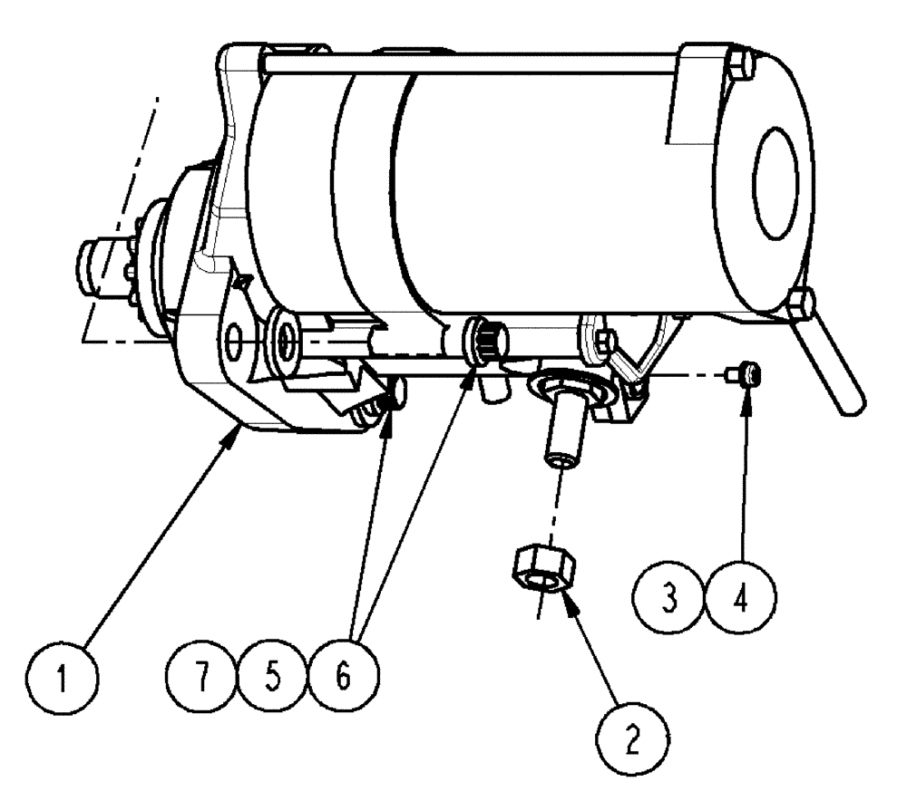 Схема запчастей Case IH SPX4410 - (03-002) - STARTER GROUP, ENGINE (01) - ENGINE