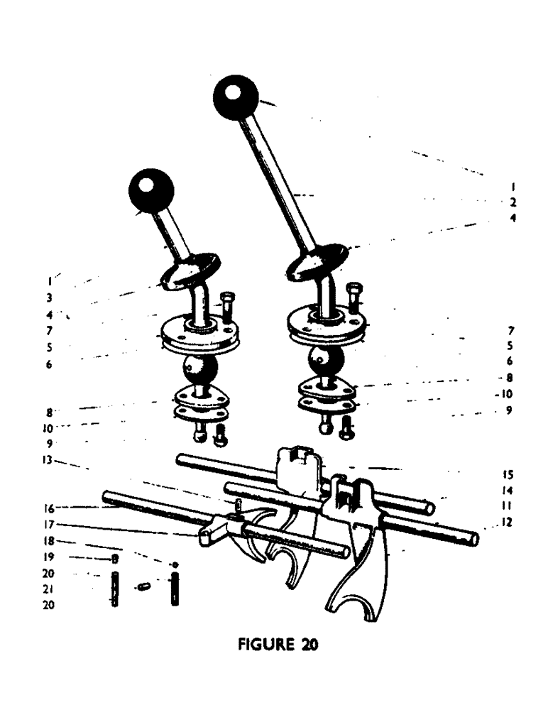 Схема запчастей Case IH 880F - (32) - SELECTOR MECHANISM, GEARBOX Gearbox