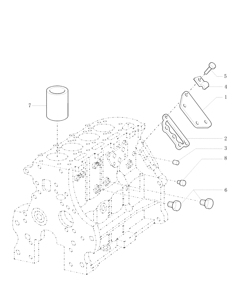 Схема запчастей Case IH WDX1101 - (079) - ENGINE, BLOCK (10) - ENGINE