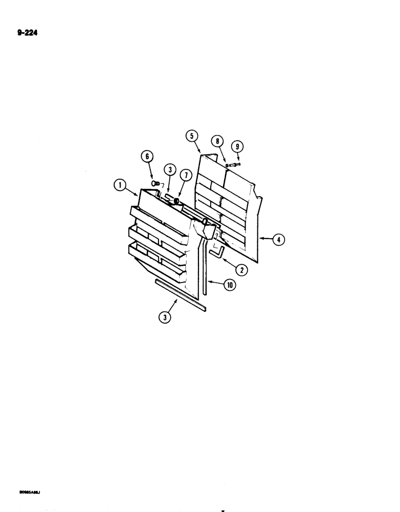Схема запчастей Case IH 1825 - (9-224) - BYSTANDER NOISE KIT, FRENCH MODELS ONLY (09) - CHASSIS/ATTACHMENTS