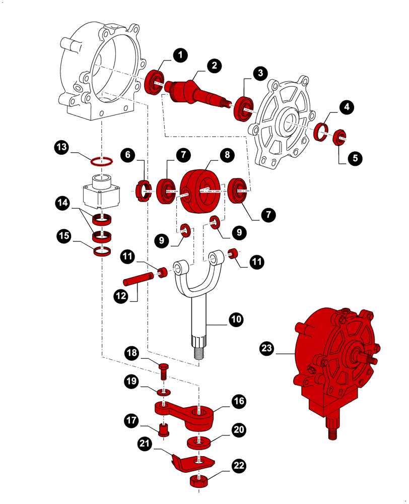 Схема запчастей Case IH 2050 - (00.00GH024[01]) - MAINTENANCE PARTS, WOBBLE BOX (00) - GENERAL