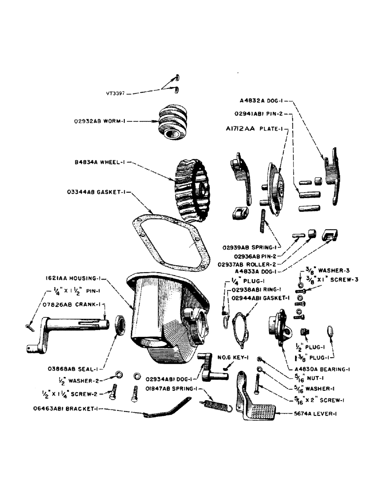 Схема запчастей Case IH DO-SERIES - (142) - MOTOR LIFT, FOR "DC" AND "DO" TRACTORS (06) - POWER TRAIN