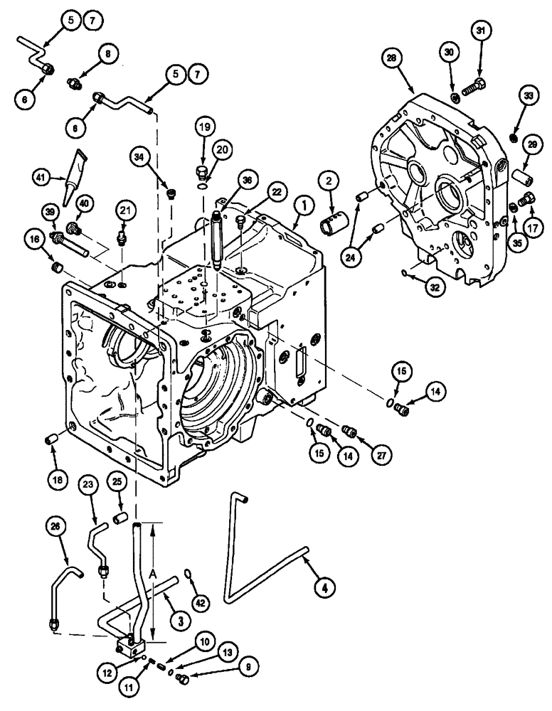 Схема запчастей Case IH MX90C - (06-07) - TRANSAXLE HOUSING (06) - POWER TRAIN