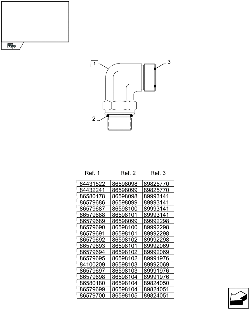 Схема запчастей Case IH LB333R - (07.502[03]) - HYDRAULIC FITTINGS, ANGULAR (07) - HYDRAULIC SYSTEM