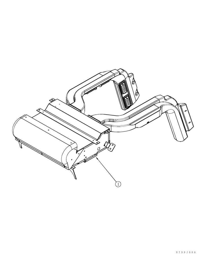 Схема запчастей Case IH 85XT - (09-37) - HEATING SYSTEM - HEATER, DELUXE (09) - CHASSIS