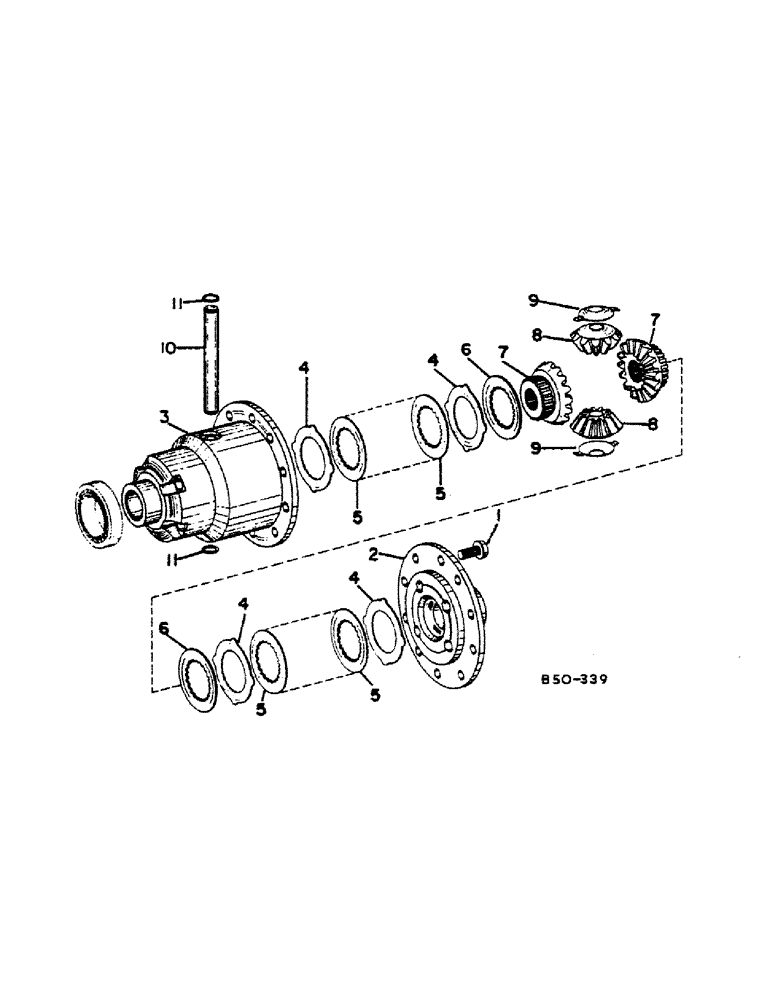 Схема запчастей Case IH 784 - (07-66) - DRIVE TRAIN, DIFFERENTIAL, ALL WHEEL DRIVE, ZF AXLE (04) - Drive Train