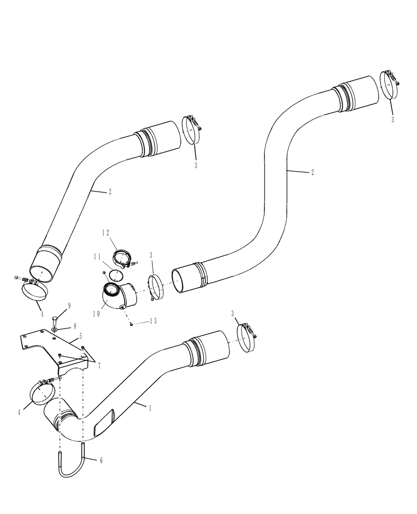 Схема запчастей Case IH AFX8010 - (B.30.A.37[3]) - AIR CIRCUIT, ENGINE TURBO B - Power Production