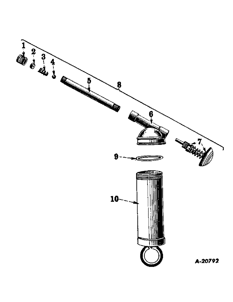 Схема запчастей Case IH SUPER A - (209) - CHASSIS, HAND LUBRICATOR (12) - CHASSIS
