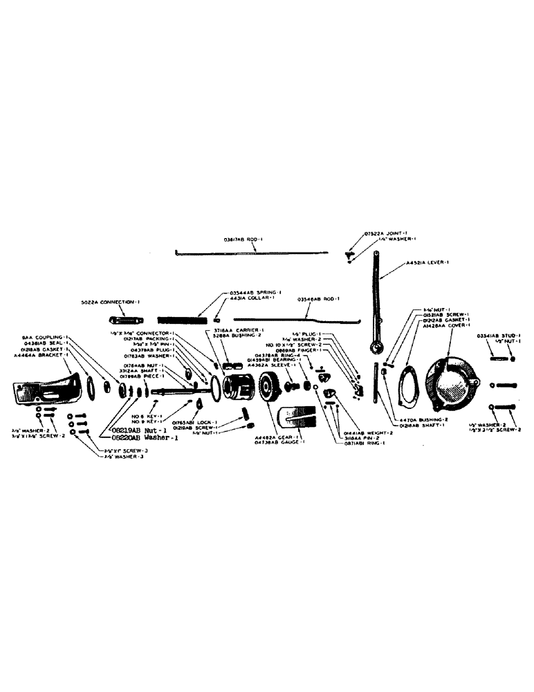 Схема запчастей Case IH LE - (53) - GOVERNOR, ENGINE NUMBER LE301844 AND AFTER 