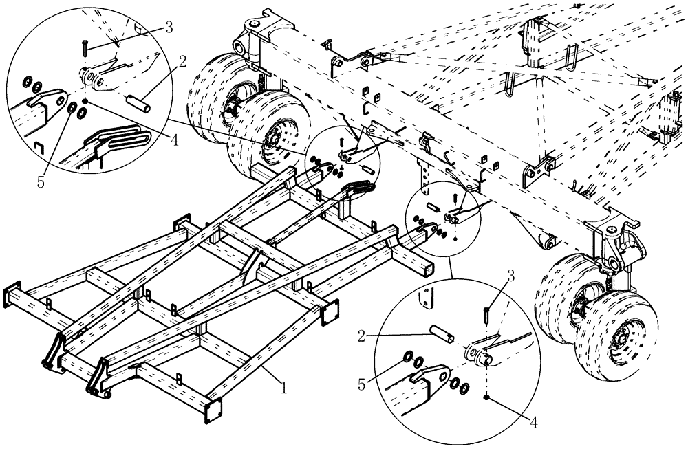 Схема запчастей Case IH 800 - (39.100.13) - CENTER TOOLBAR FRAME (39) - FRAMES AND BALLASTING