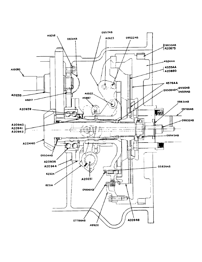 Схема запчастей Case IH 940 - (2-065) - CLUTCH ASSEMBLY - HAND OPERATED (06) - POWER TRAIN