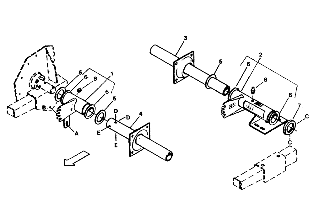 Схема запчастей Case IH 2042 - (09-18) - PICKUP REEL MOUNTING PACKAGE - 30.0 FOOT HEADER 