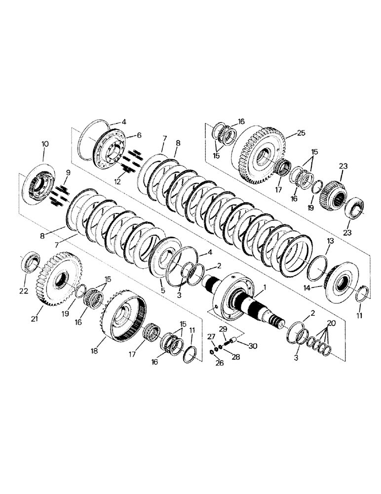 Схема запчастей Case IH STEIGER - (04-27) - 9" CLUTCH PACK ASSEMBLY (04) - Drive Train