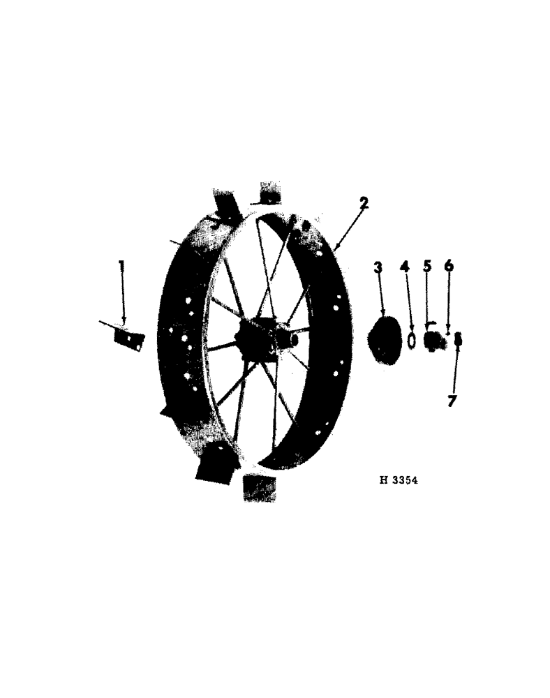 Схема запчастей Case IH 7 - (05-07) - STEEL MAIN WHEELS 
