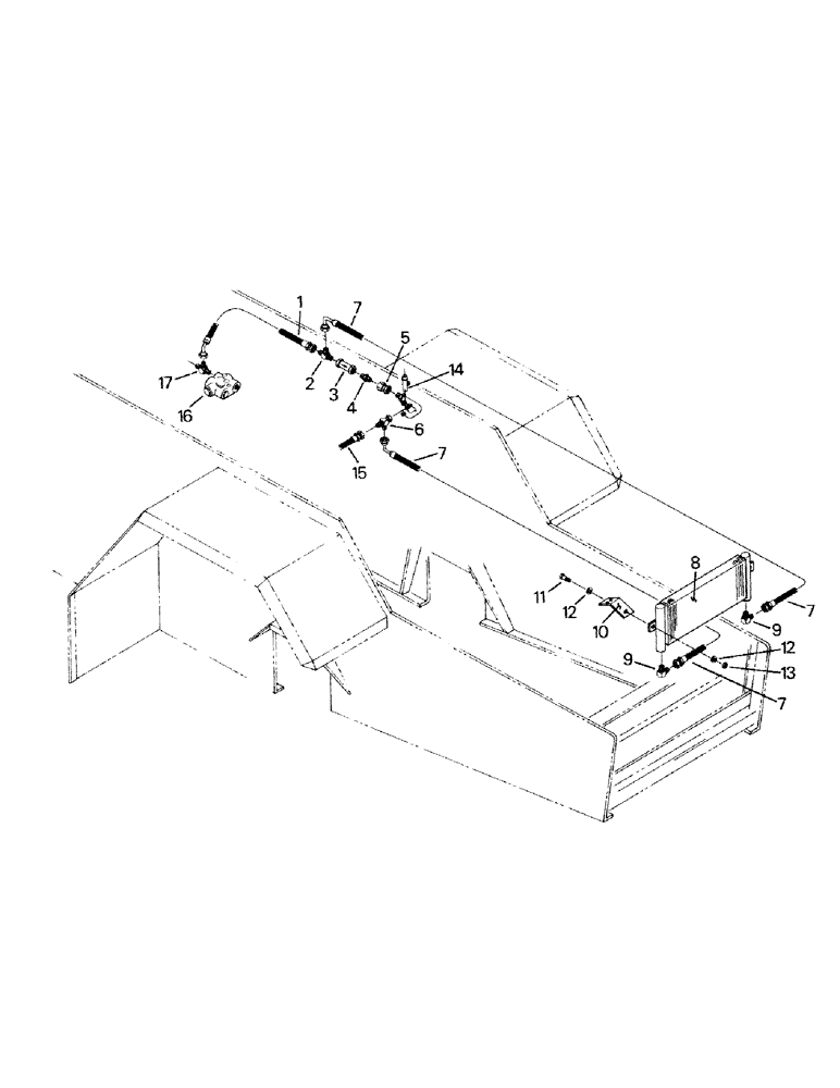 Схема запчастей Case IH ST450 - (08-05) - HYDRAULIC OIL COOLING SYSTEM, ASN 129-00011 AND 130-00213 (07) - HYDRAULICS