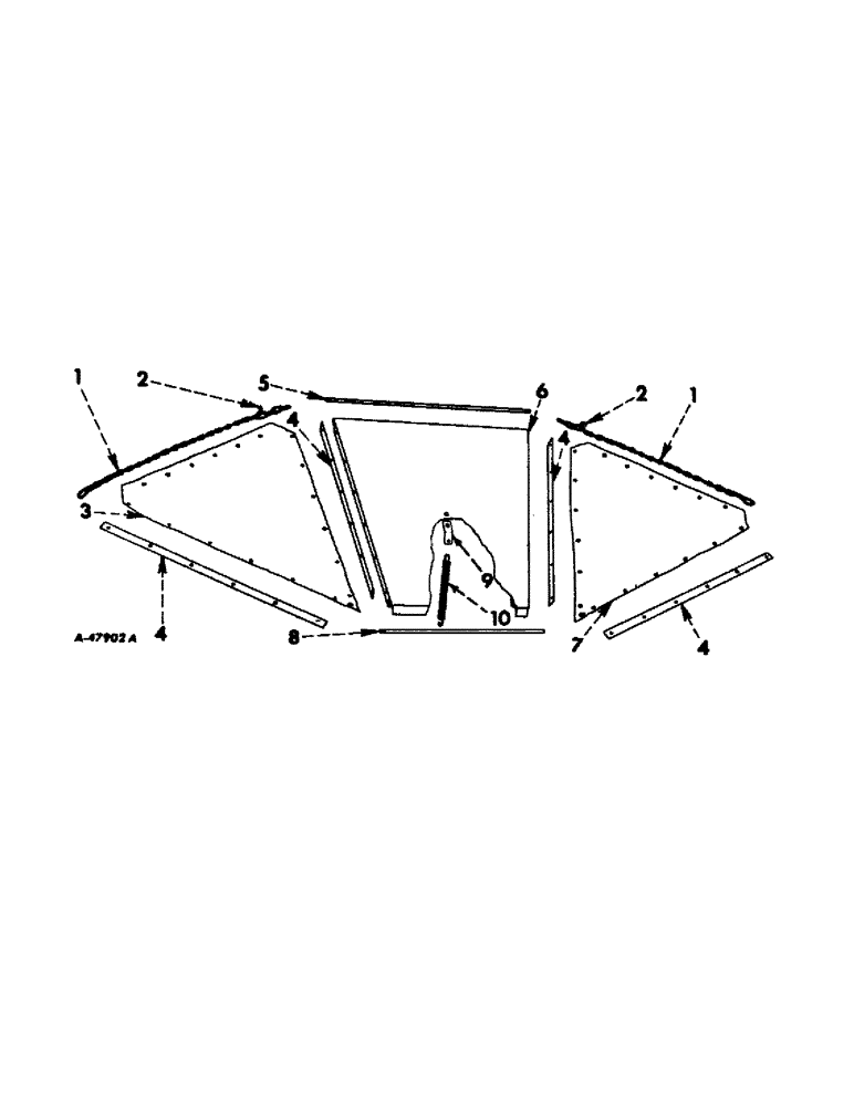 Схема запчастей Case IH 47 - (A-10) - HOPPER 