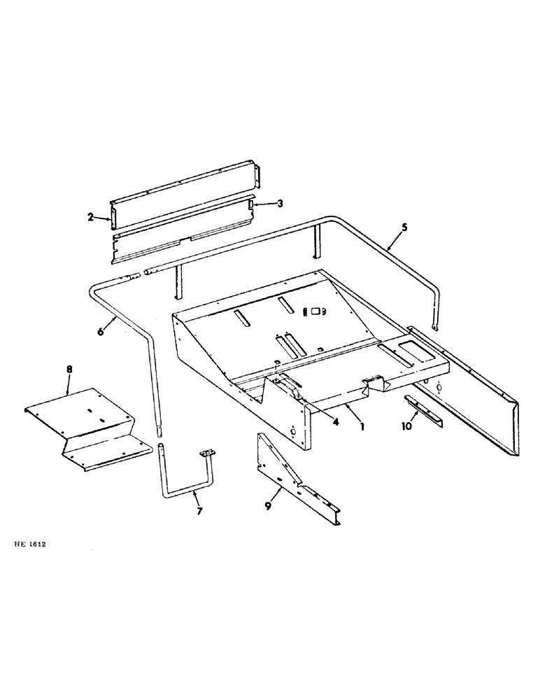 Схема запчастей Case IH 210 - (M-08) - SEAT, OPERATORS PLATFORM AND MISCELLANEOUS, OPERATORS PLATFORM, SERIAL NUMBER 3700 AND SINCE (10) - OPERATORS PLATFORM