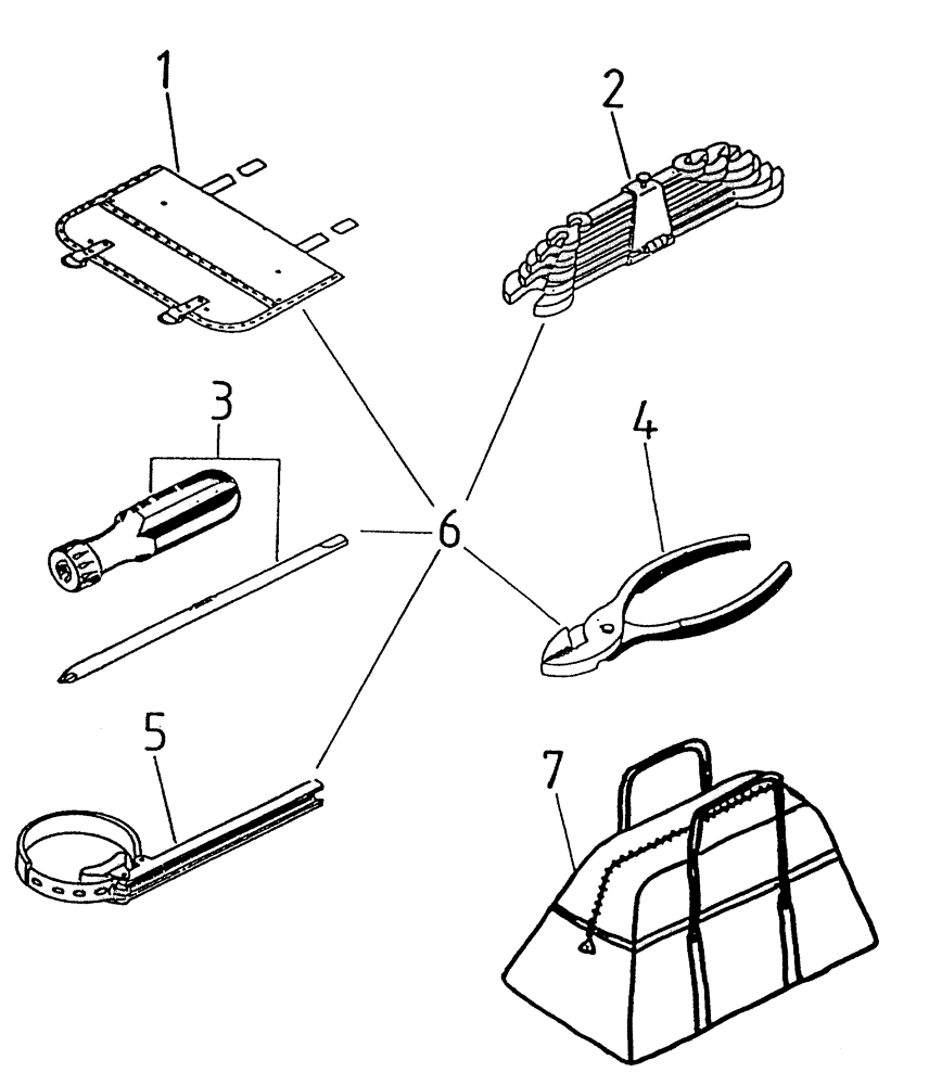 Схема запчастей Case IH 7700 - (C01[10A]) - TOOLS Engine & Engine Attachments