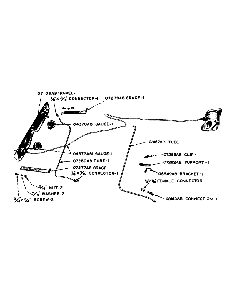 Схема запчастей Case IH DV-SERIES - (037) - INSTRUMENT PANEL, D, DC, DO, DV (04) - ELECTRICAL SYSTEMS