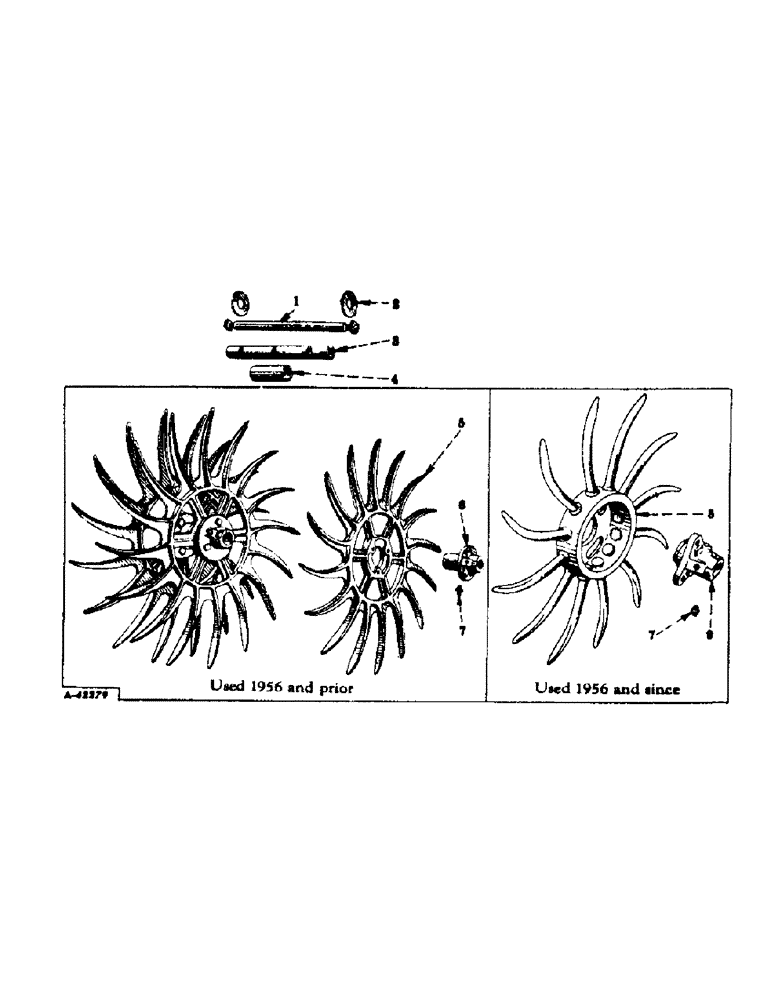 Схема запчастей Case IH 461 - (U-24) - ROTARY WEEDER WHEEL 