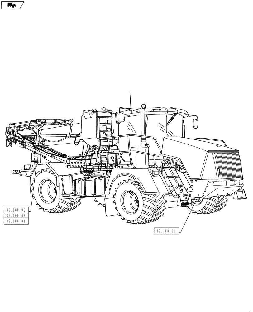 Схема запчастей Case IH TITAN 4530 - (00.000.39) - PICTORIAL INDEX - FRAMES (00) - GENERAL & PICTORIAL INDEX