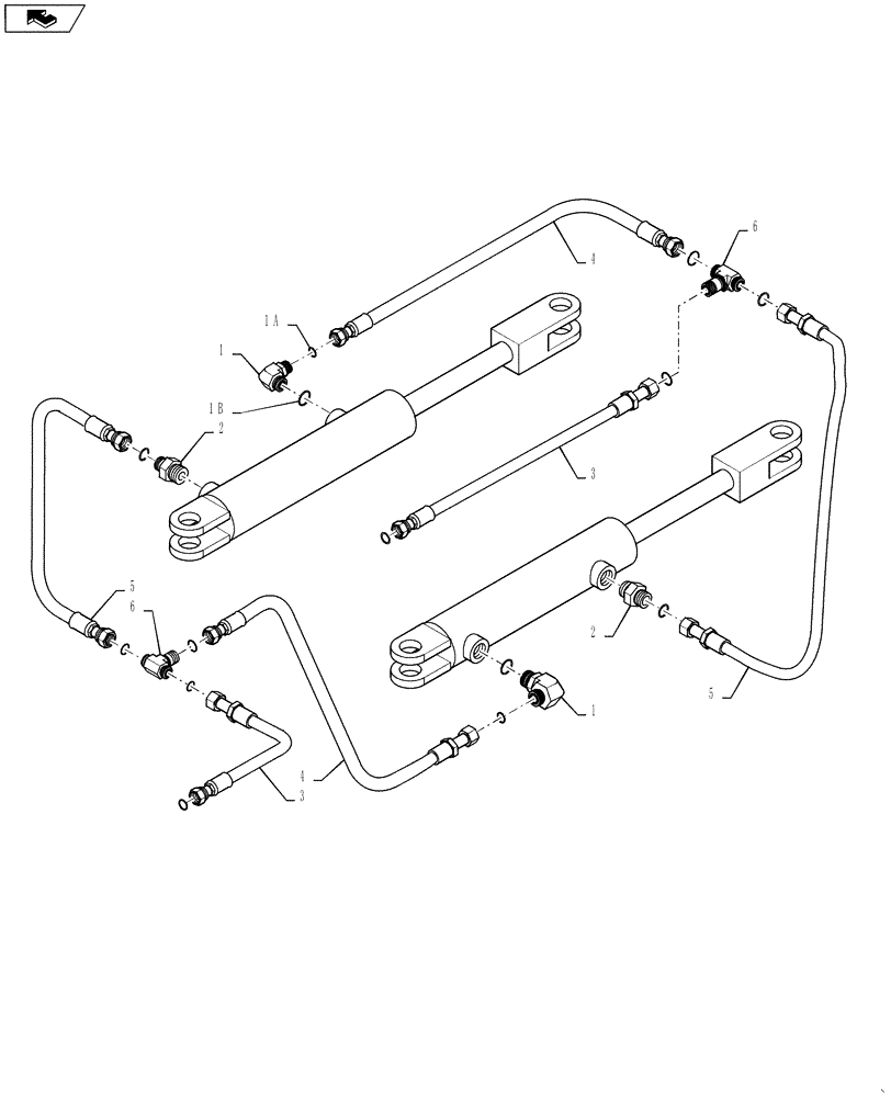 Схема запчастей Case IH 4420 - (06-050) - BOOM HITCH HYDRAULIC GROUP, 120 Hydraulic Plumbing