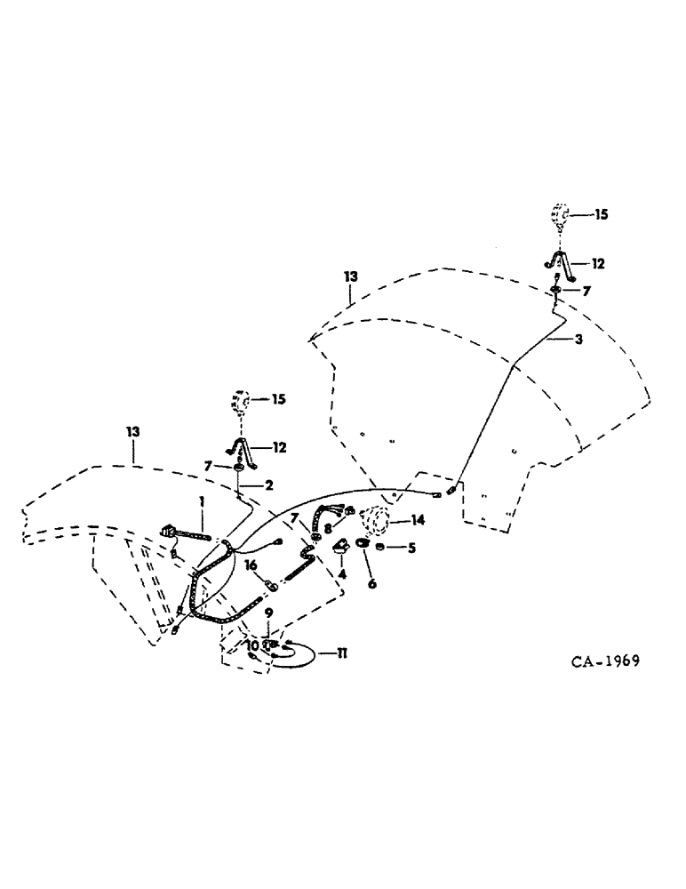 Схема запчастей Case IH 1066 - (08-34) - ELECTRICAL, ELECTRIC WIRING, TRACTORS WITH WIDE COVERAGE FENDERS (06) - ELECTRICAL